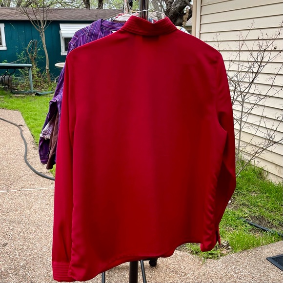 Red Karen Scott blouse - Picture 3 of 4